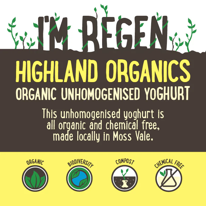 Harris Farm Yoghurt Organic Natural 1kg - Image 2