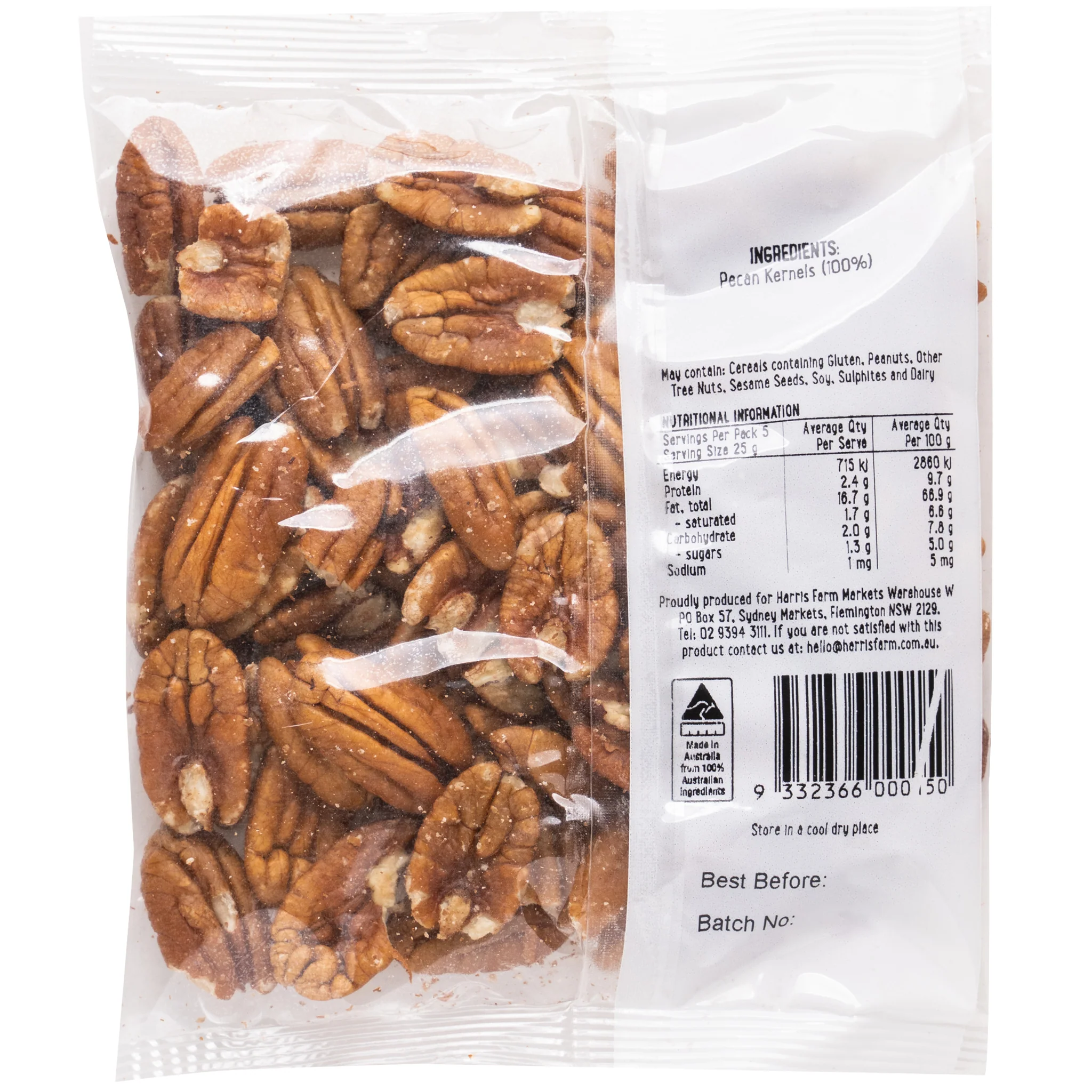 Harris Farm Pecan Kernels 125g - Image 2