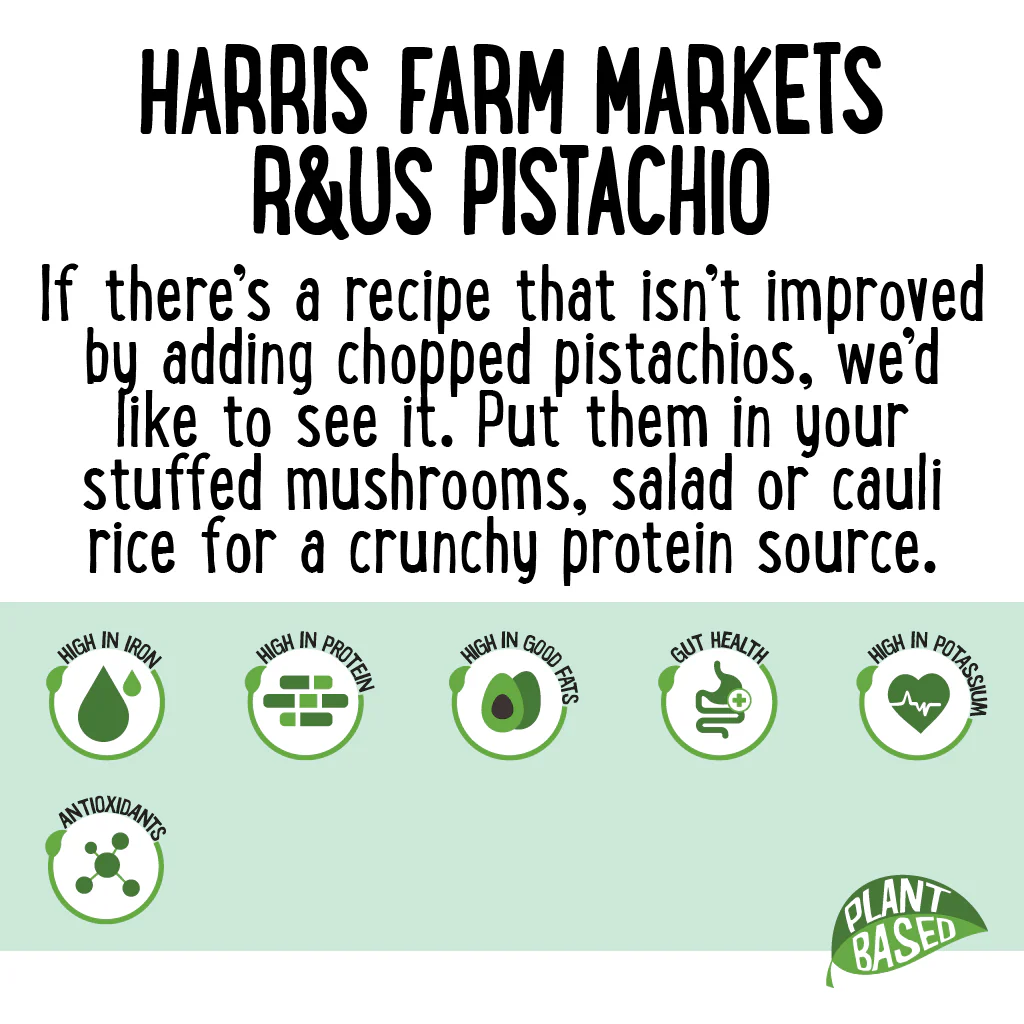 Harris Farm Pistachios Roasted and Unsalted 375g - Image 3
