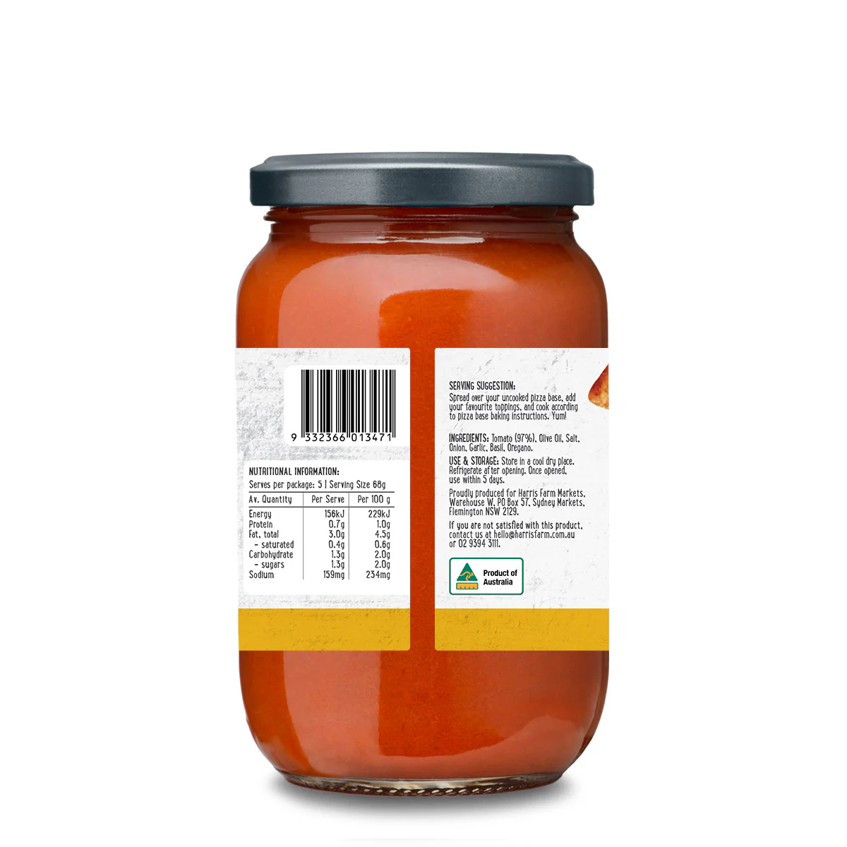 Harris Farm Pizza Sauce 340g - Image 2