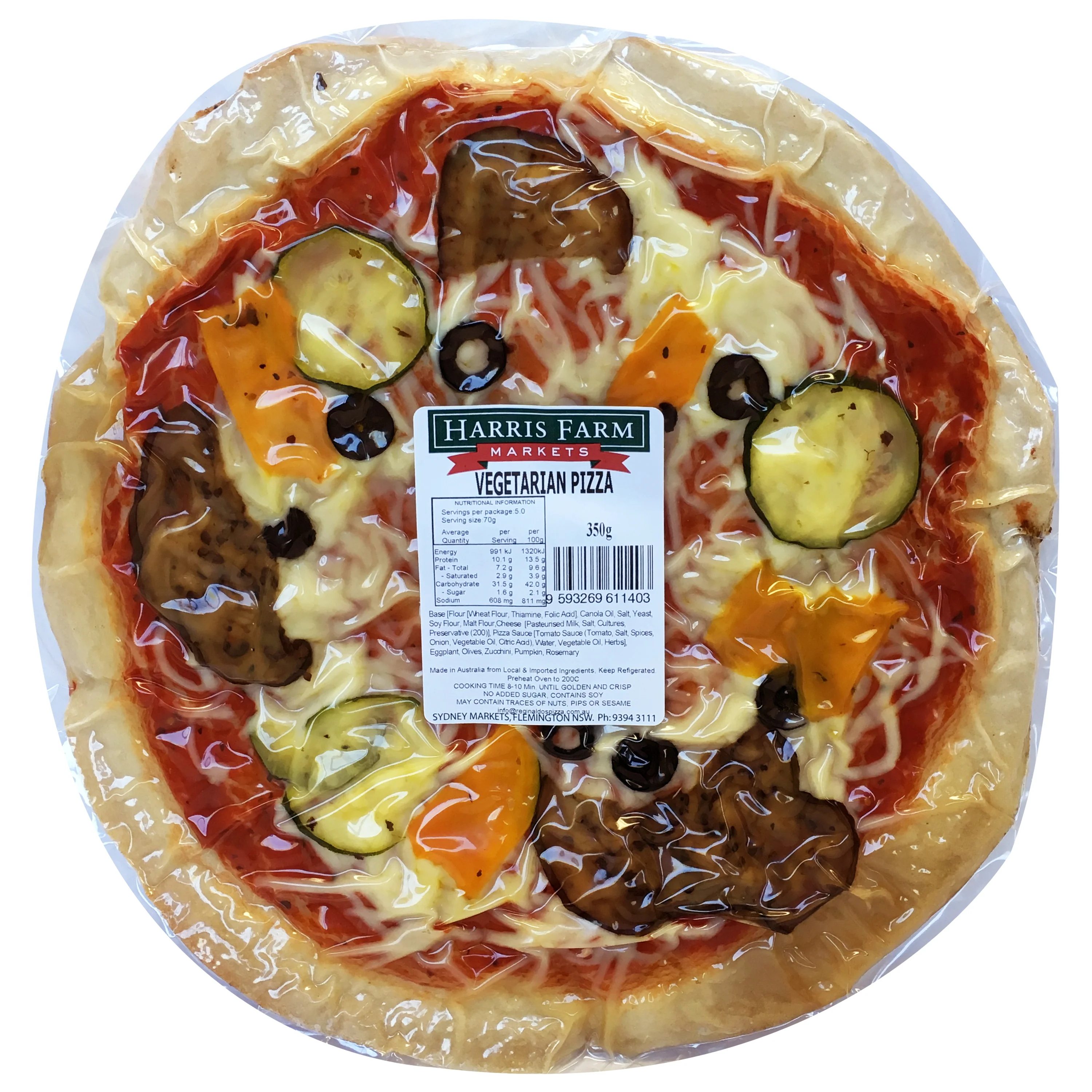 Harris Farm Pizza Vegetarian 350g