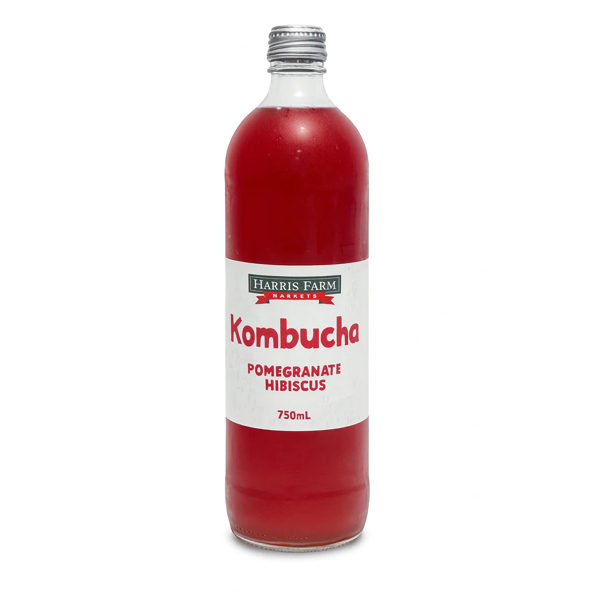 Harris Farm Kombucha Pomegranate Hibiscus 750ml