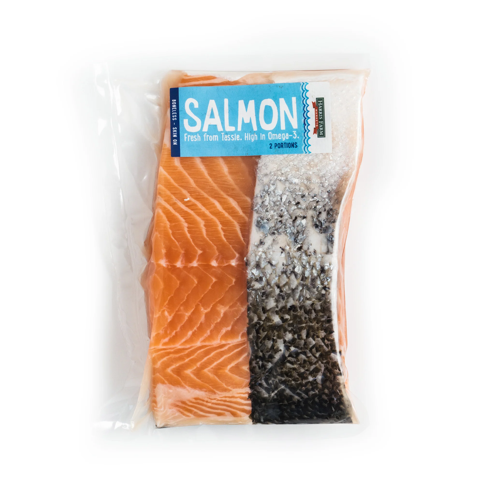 Harris Farm Tasmanian Salmon Fillets Boneless Skin On x2 250-350g