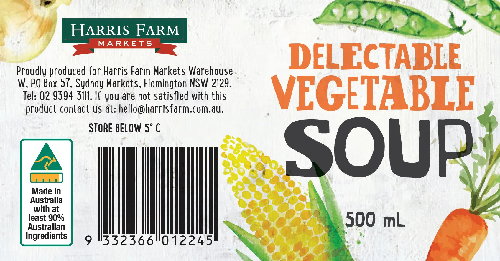 Harris Farm Soup Delectable Vegetable 500ml - Image 3