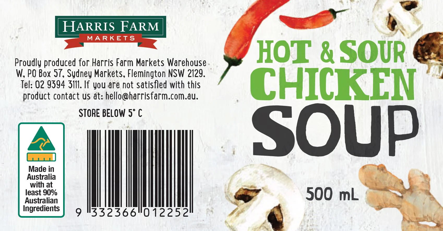 Harris Farm Soup Hot Sour Chicken 500ml - Image 3