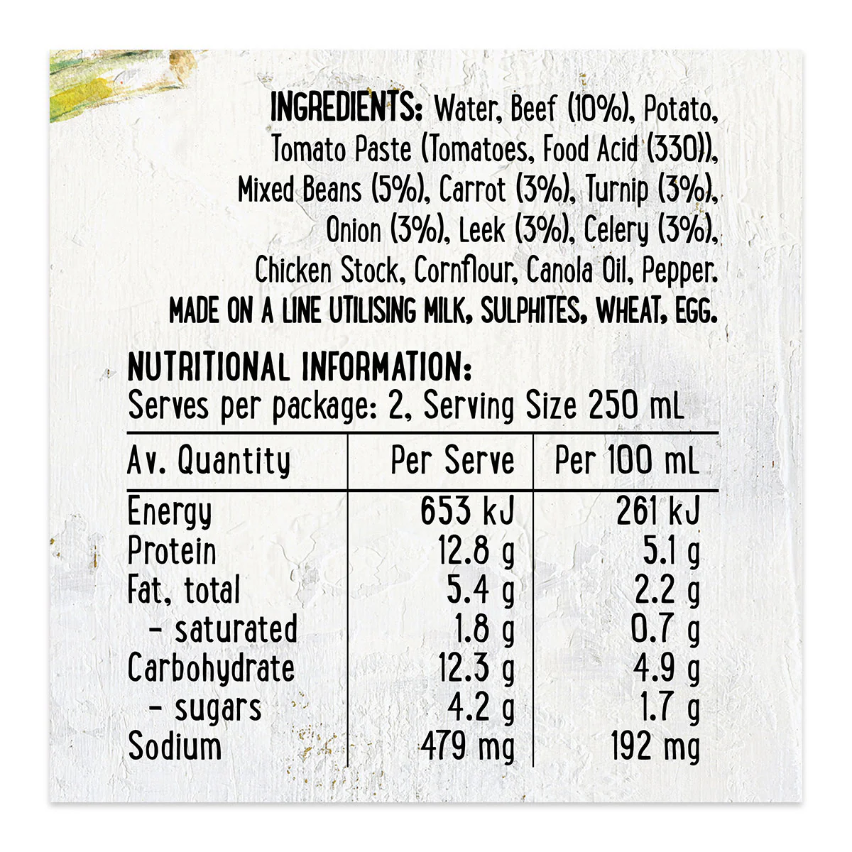 Harris Farm Soup Hearty Beef and Vegetable 500ml - Image 4
