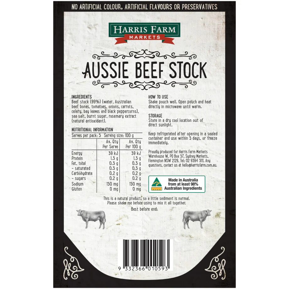 Harris Farm Stock Aussie Beef 500ml - Image 2