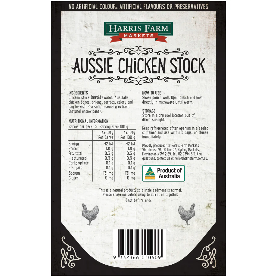 Harris Farm Stock Aussie Chicken 500ml - Image 2