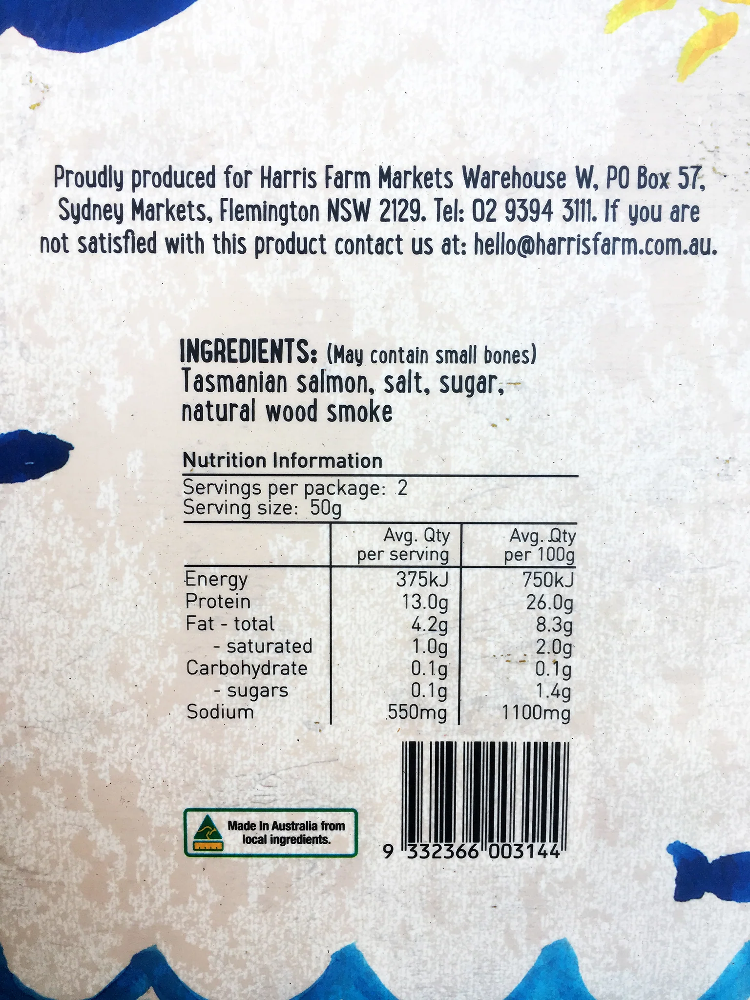 Harris Farm Tasmanian Smoked Salmon 100g - Image 2