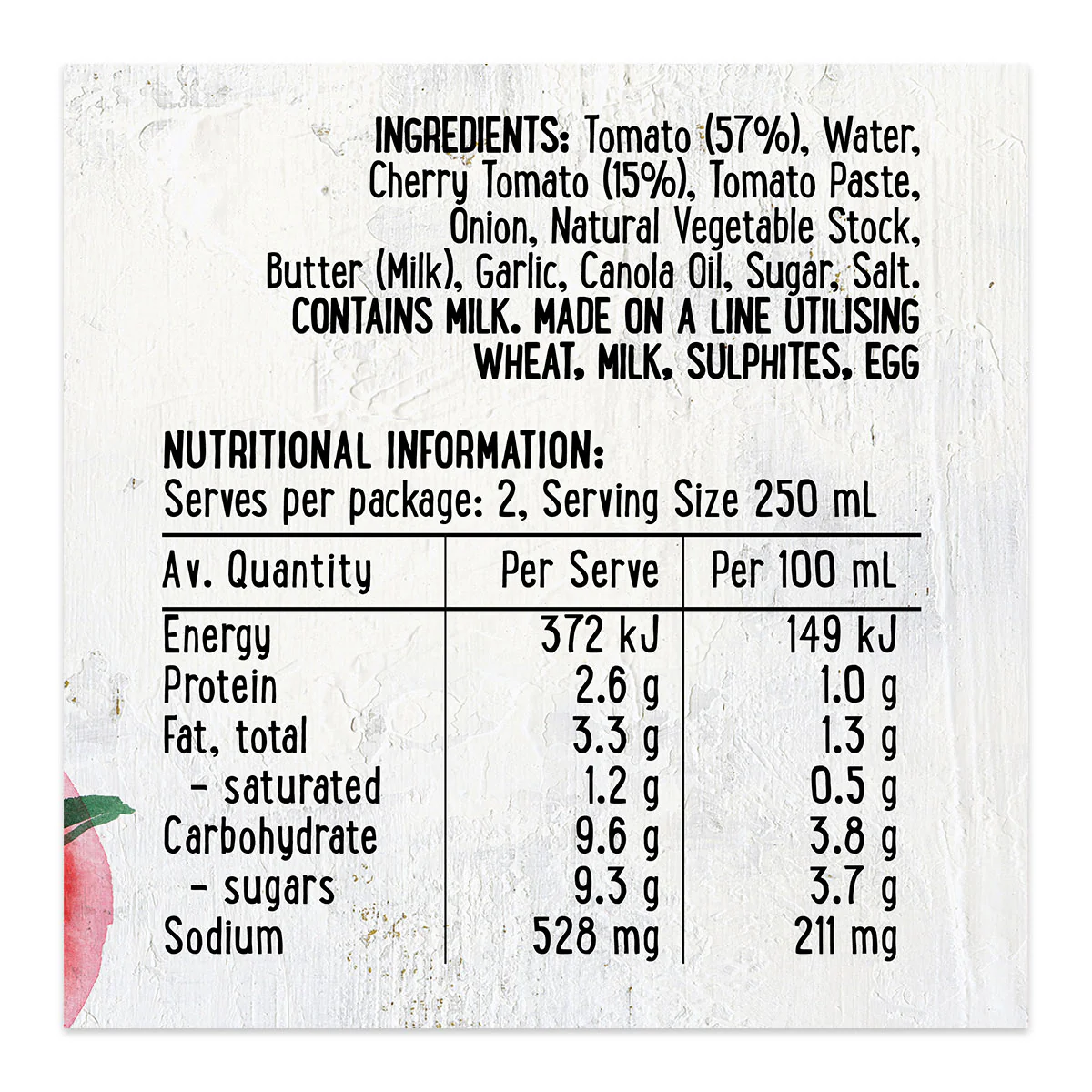 Harris Farm Soup Cheeky Cherry Tomato 500ml - Image 3