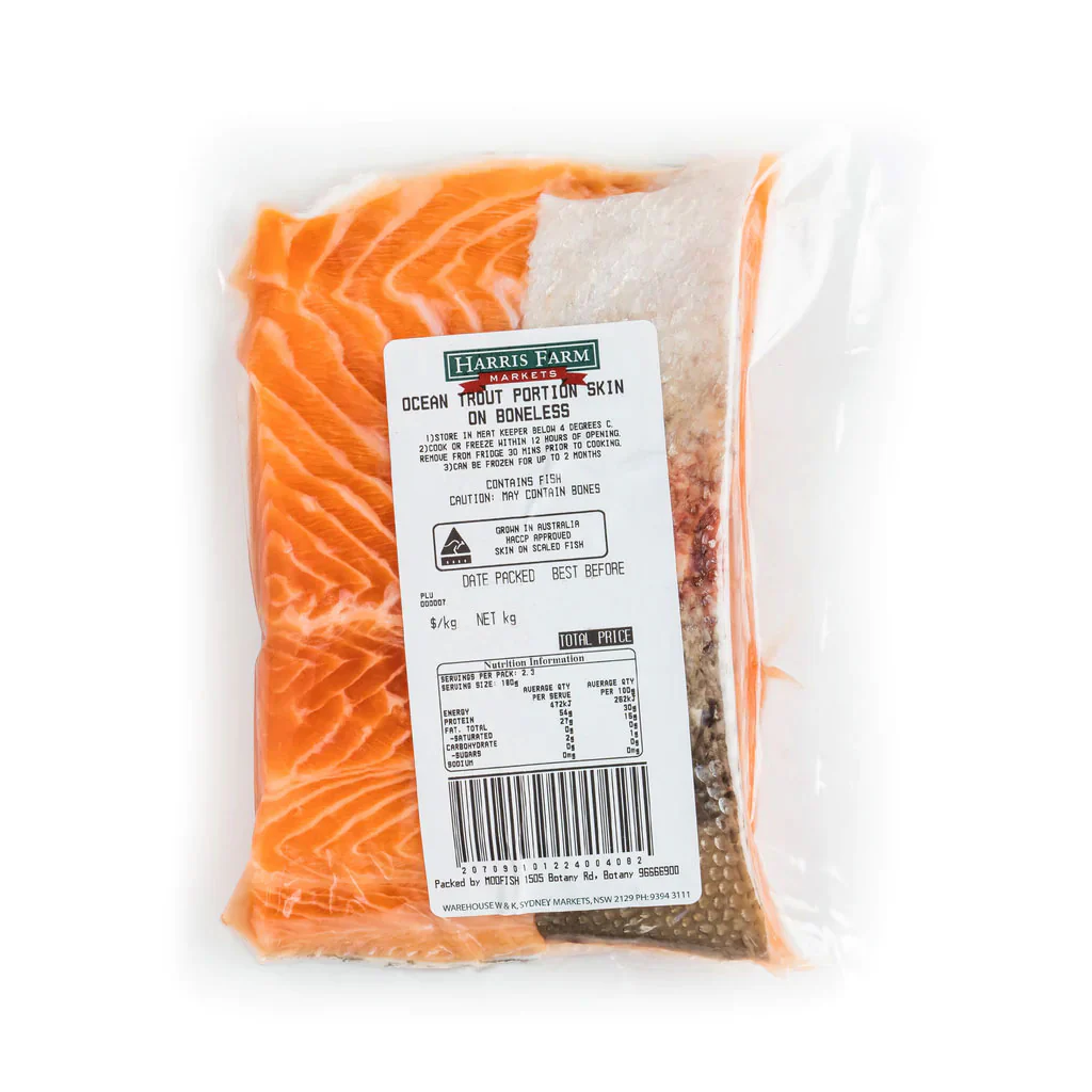 Harris Farm Ocean Trout Fillets Boneless Skin On x2 300-400g - Image 2