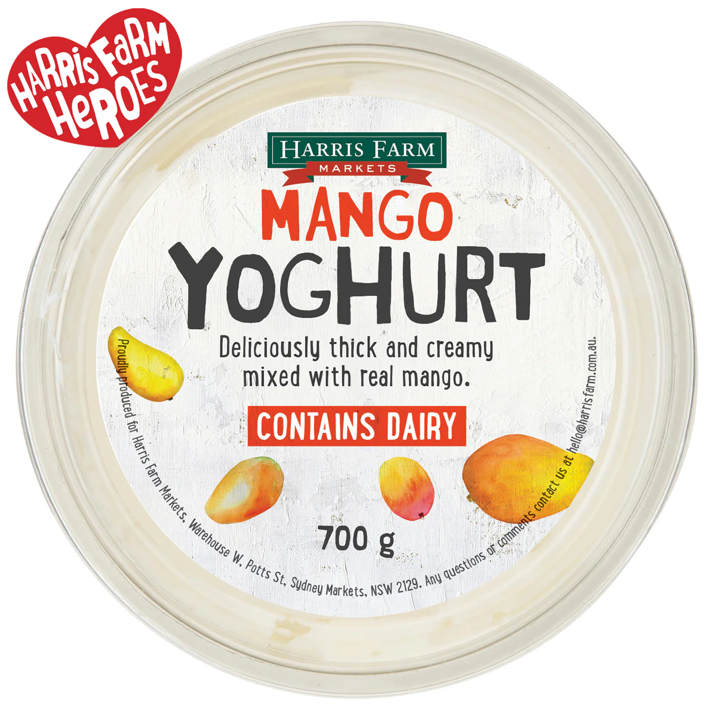 Harris Farm Yoghurt Mango 700g
