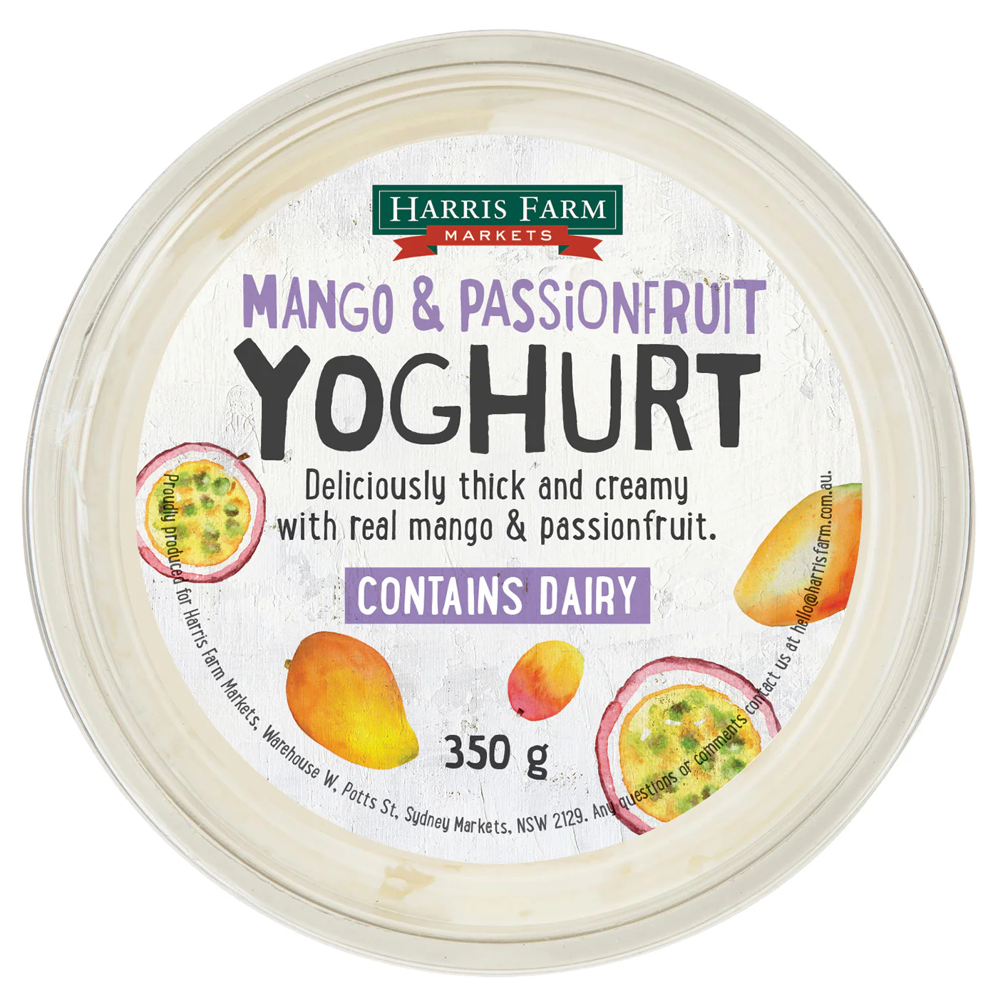 Harris Farm Yoghurt Mango and Passionfruit 350g - Image 4
