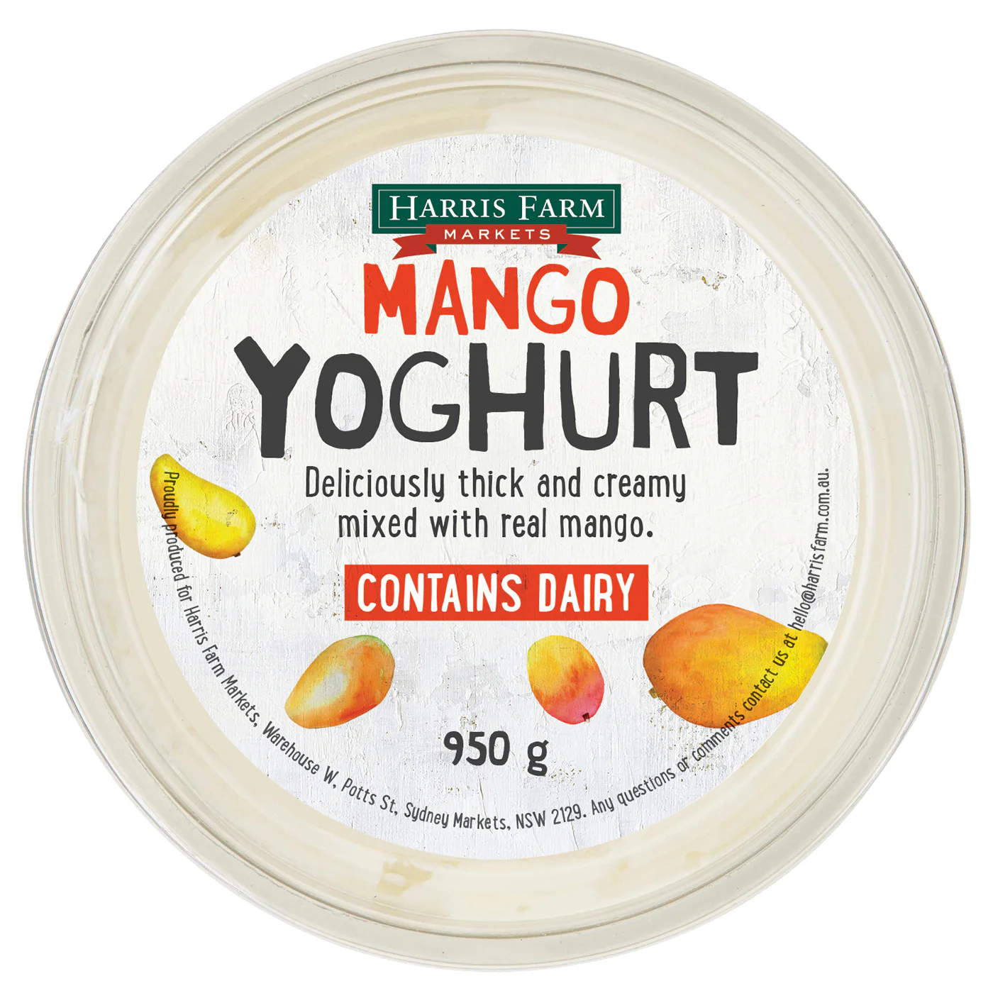 Harris Farm Yoghurt Mango 950g - Image 4