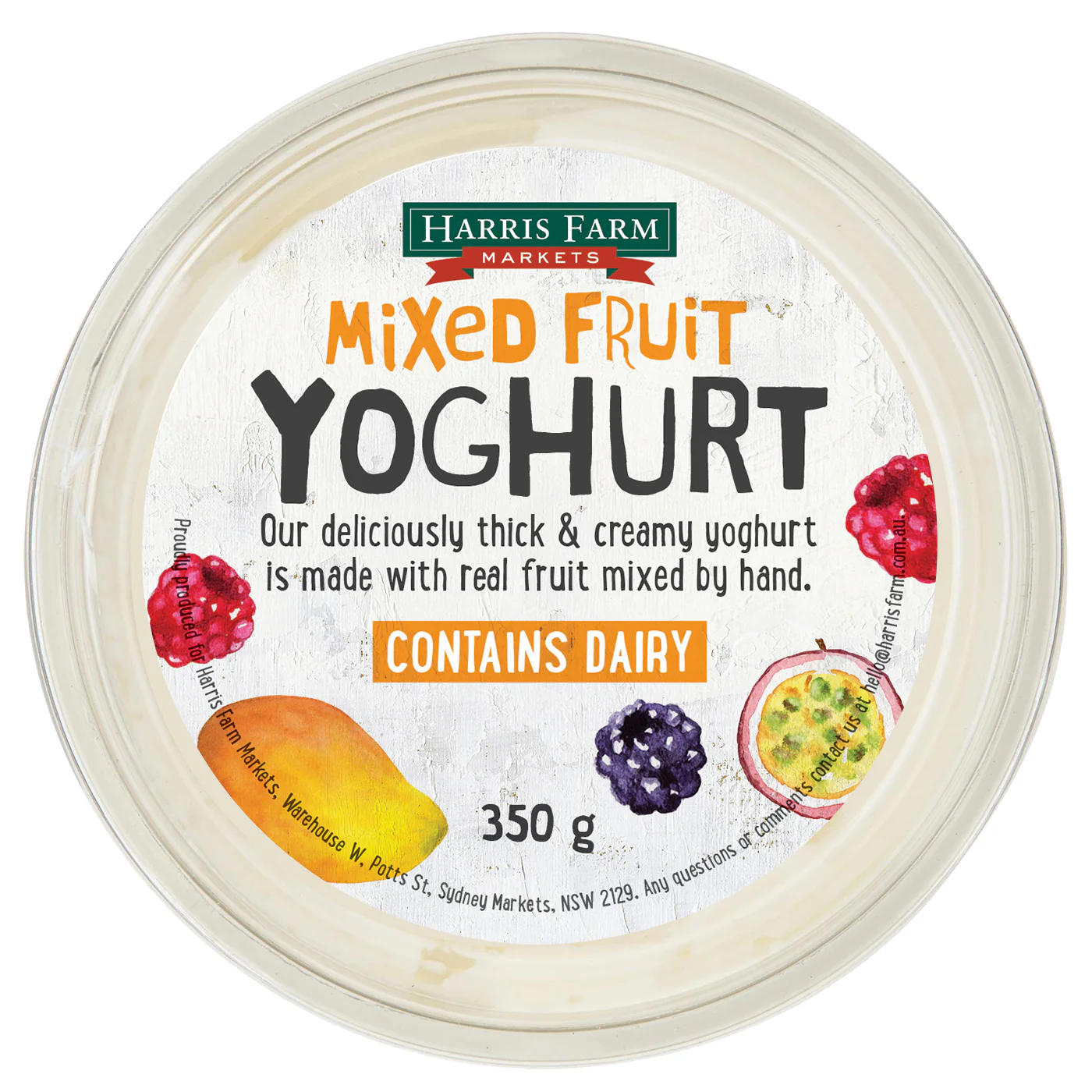 Harris Farm Yoghurt Mixed Fruit 350g - Image 3