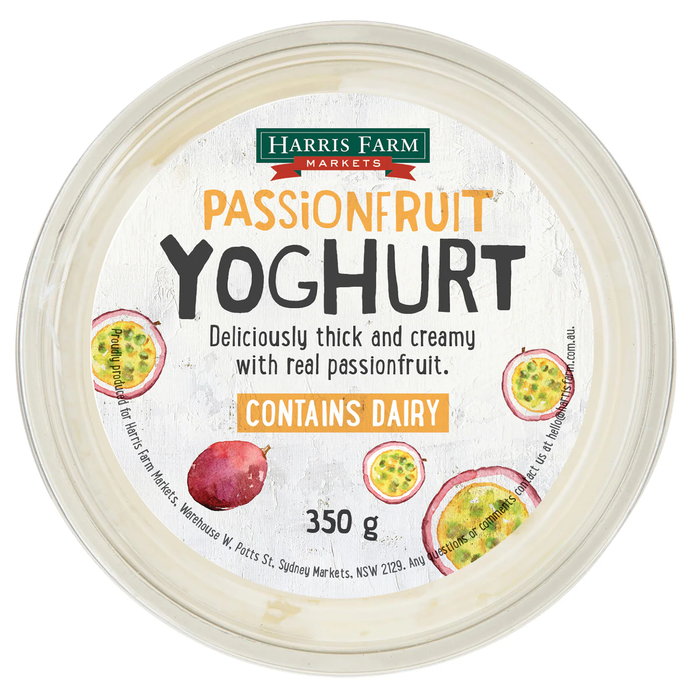 Harris Farm Yoghurt Passionfruit 350g - Image 4