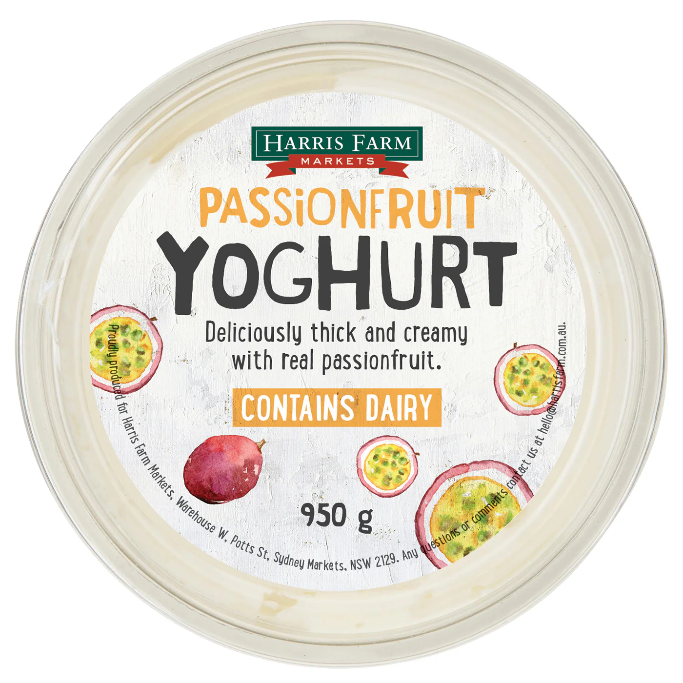 Harris Farm Yoghurt Passionfruit 950g - Image 4