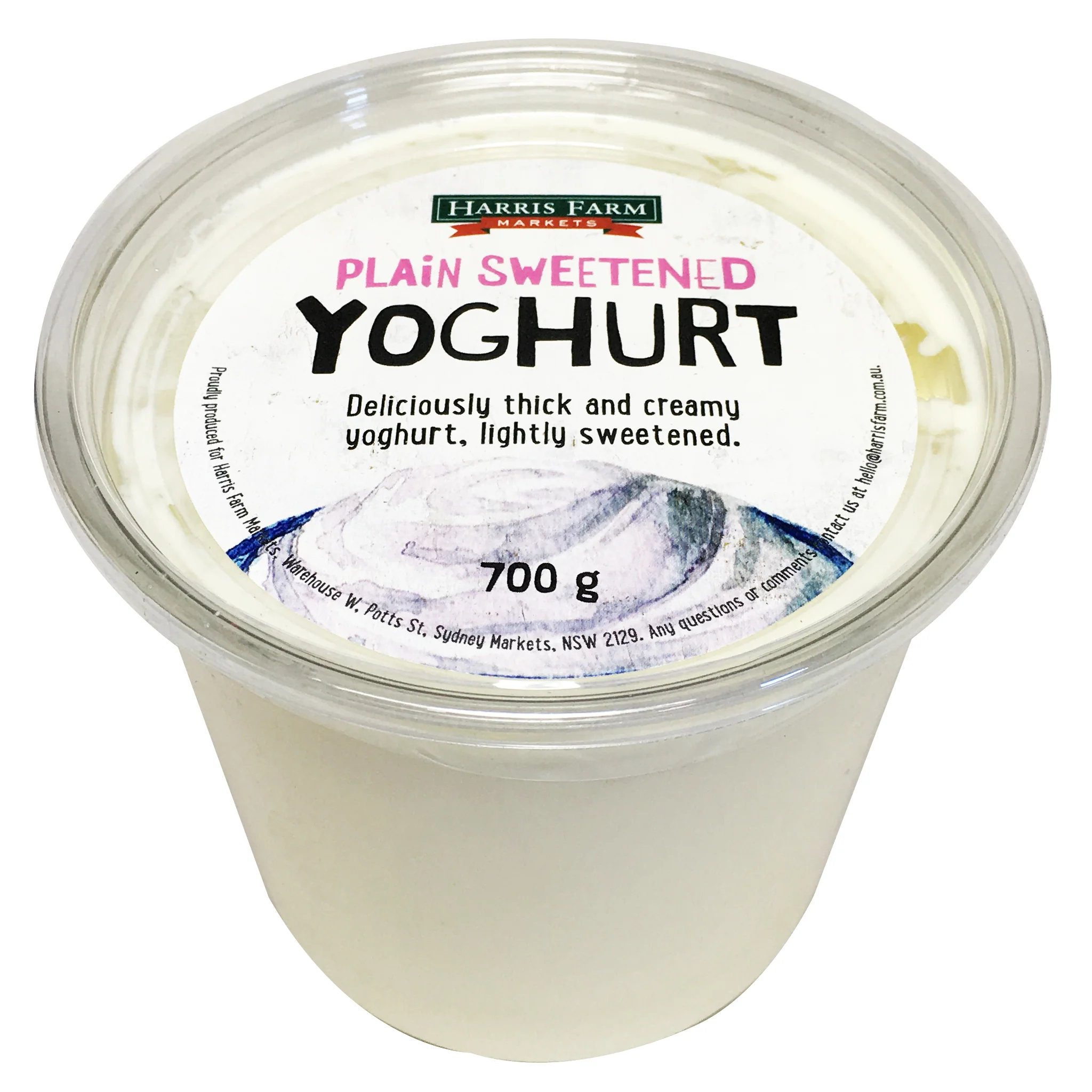 Harris Farm Yoghurt Plain Sweetened 700g - Image 3