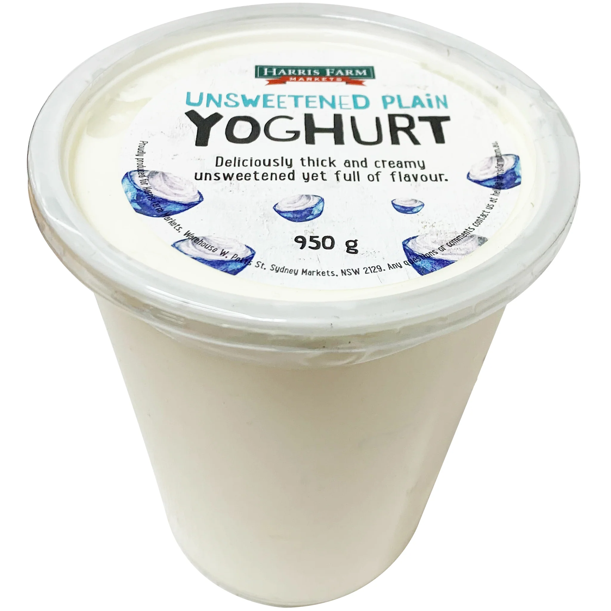 Harris Farm Yoghurt Unsweetened Plain 950g - Image 4