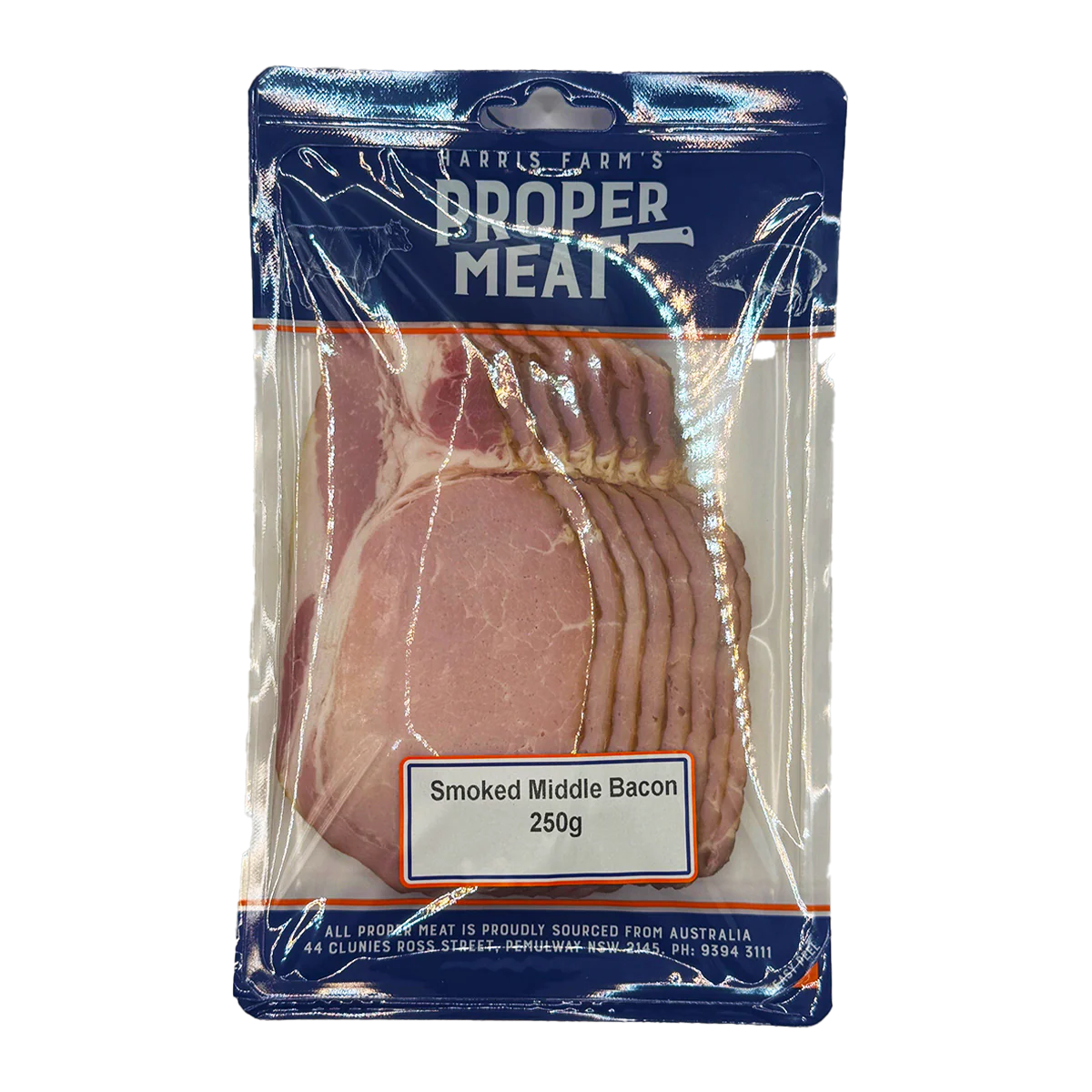 Harris Farm's Proper Meat Smoked Middle Bacon 250g - Image 2