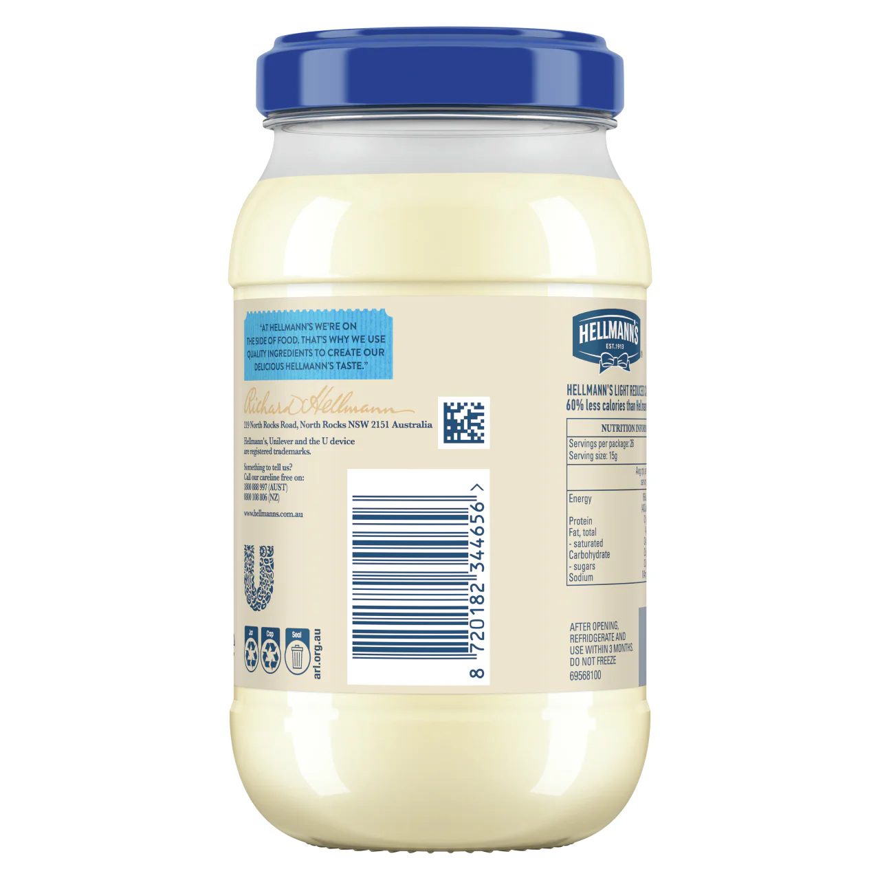 Hellmann's Light Mayonnaise Jar 400g - Image 2