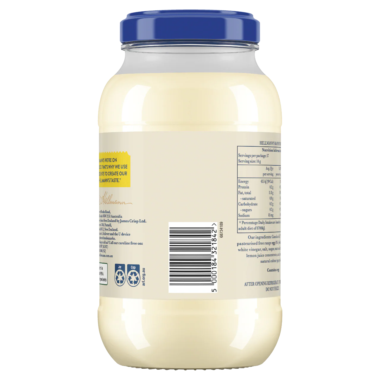 Hellmann's Real Mayonnaise 800g - Image 2