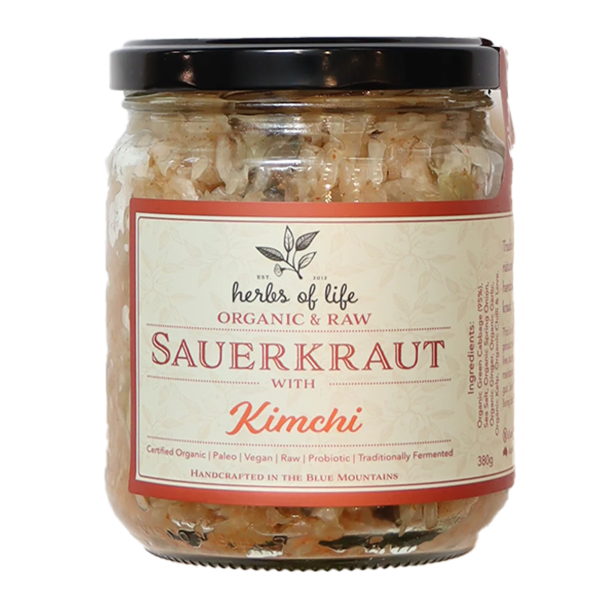 Herbs of Life Organic Kimchi 380g