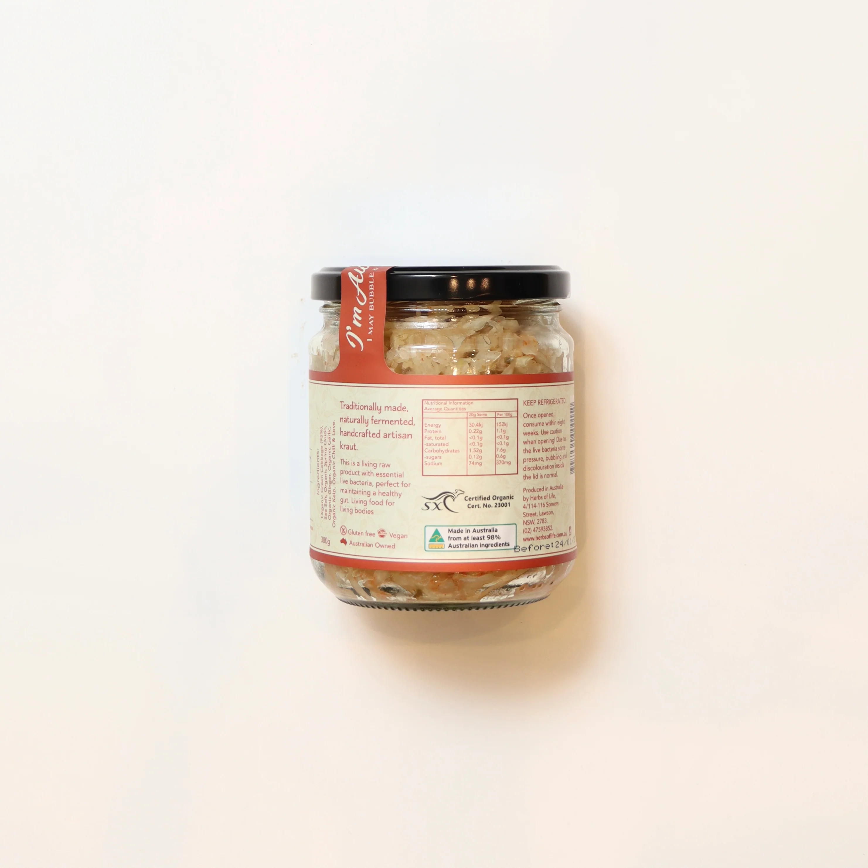 Herbs of Life Organic Kimchi 380g - Image 2