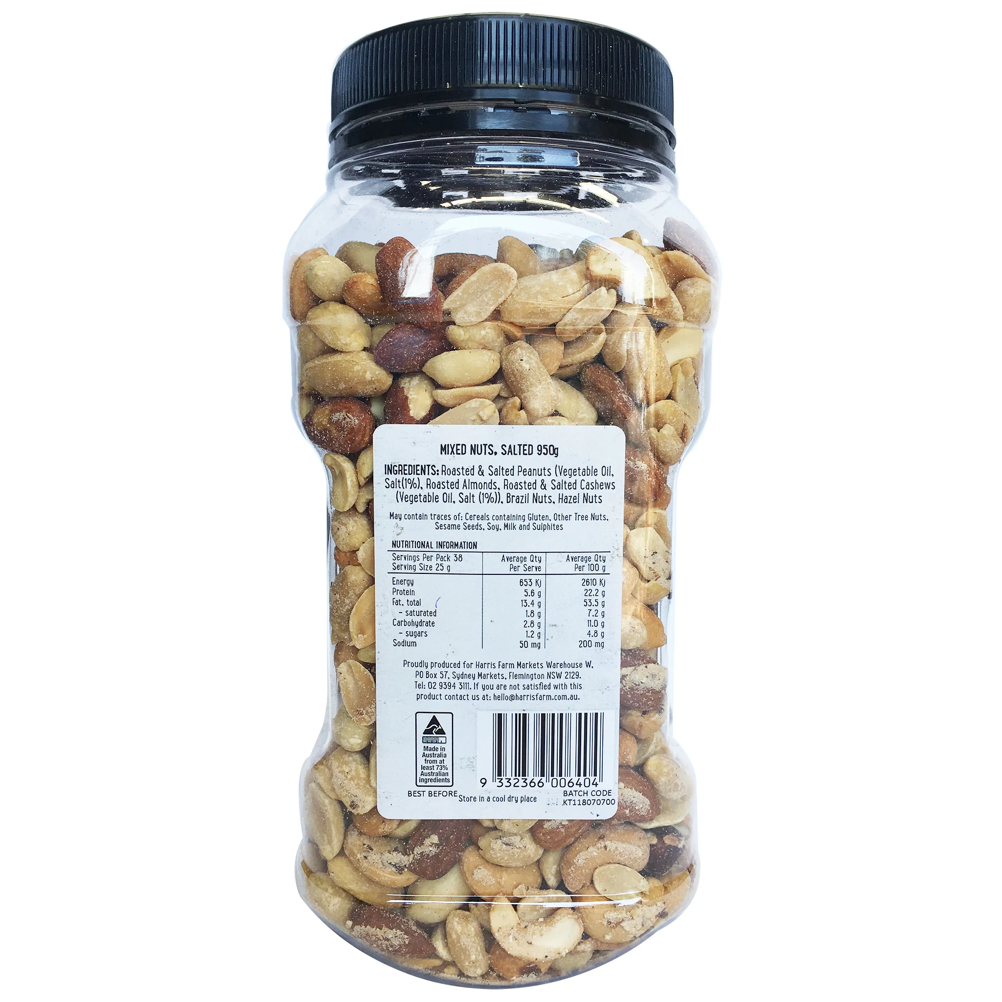 Harris Farm Mixed Nuts Salted 950g - Image 2