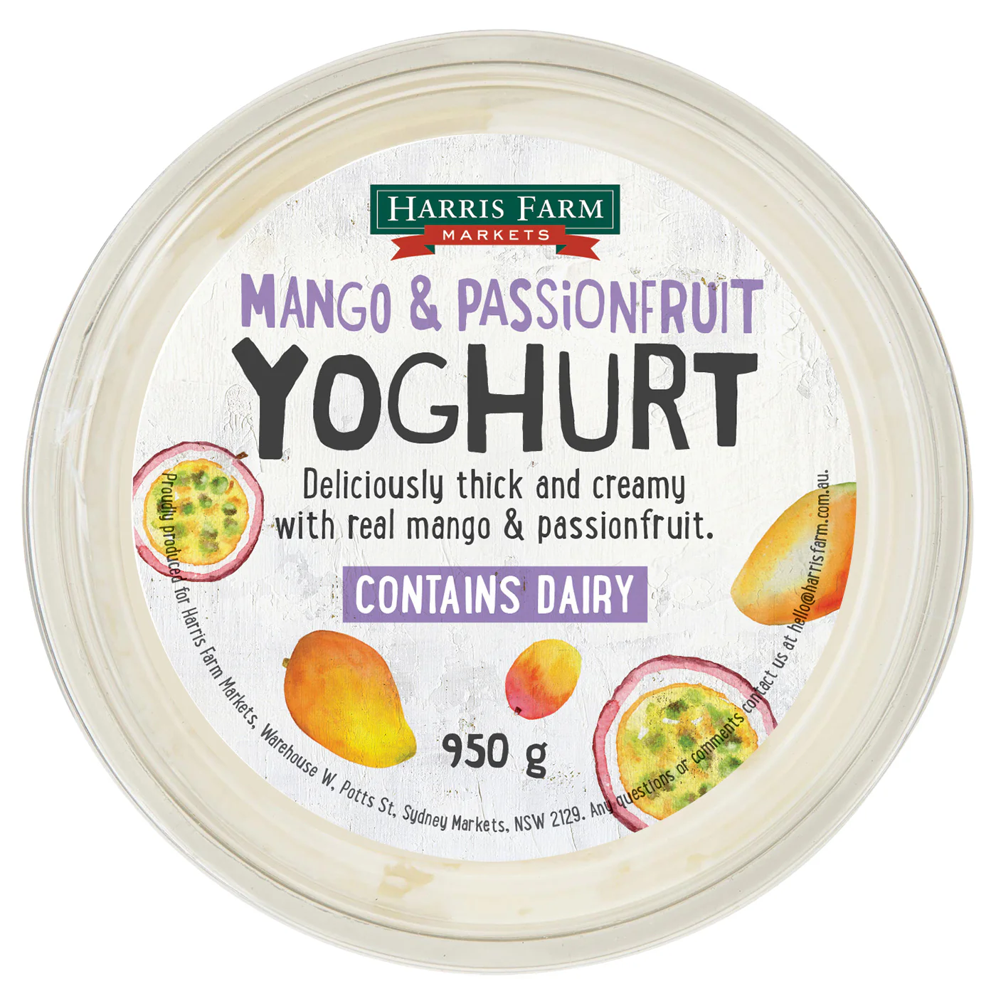 Harris Farm Yoghurt Mango and Passionfruit 950g - Image 3