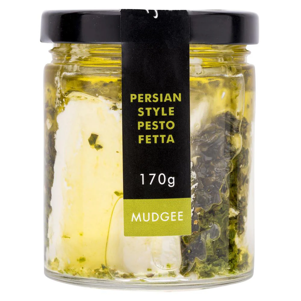 High Valley Cheese Co. Pesto Persian Style Fetta Cheese 170g - Image 2