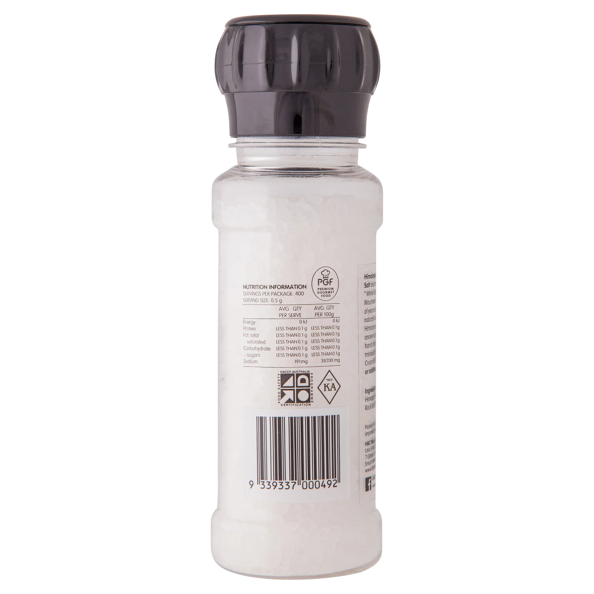 Chef's Choice Himalayan White Rock Salt Grinder 200g - Image 2