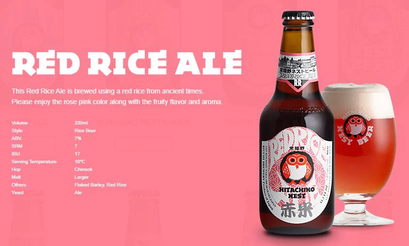 Hitachino Nest Red Rice Ale 330ml - Image 2
