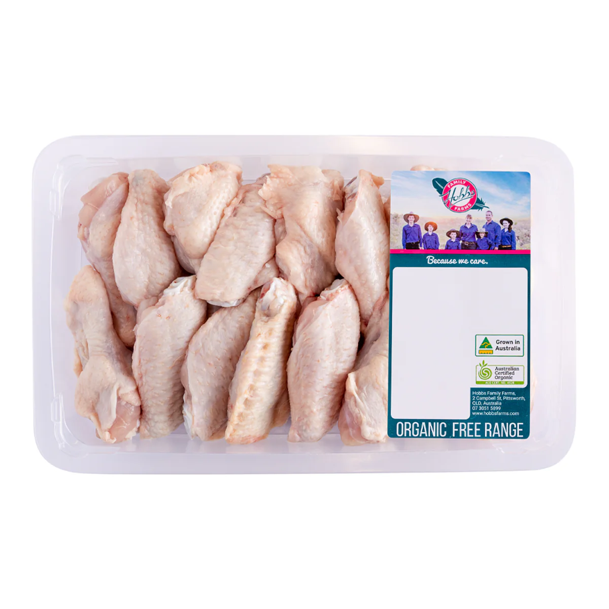 Hobbs Organic Free Range Chicken Wings Large 680-950g