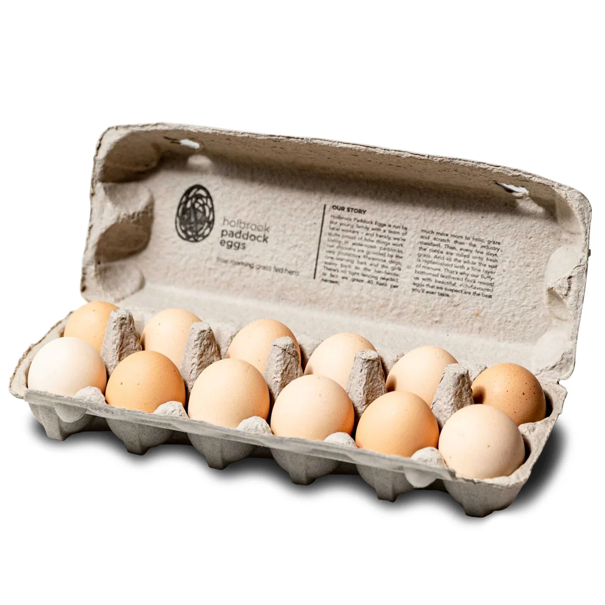 Holbrook Paddock Eggs Free Range Eggs x12 700g - Image 2