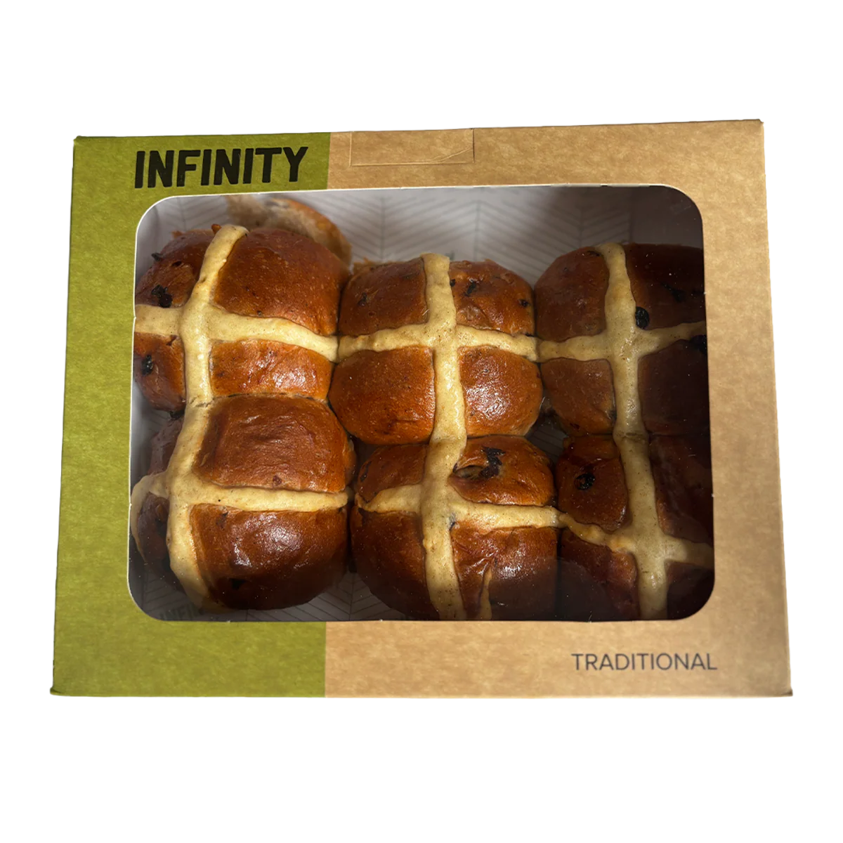 Infinity Bakery Hot Cross Buns 430g