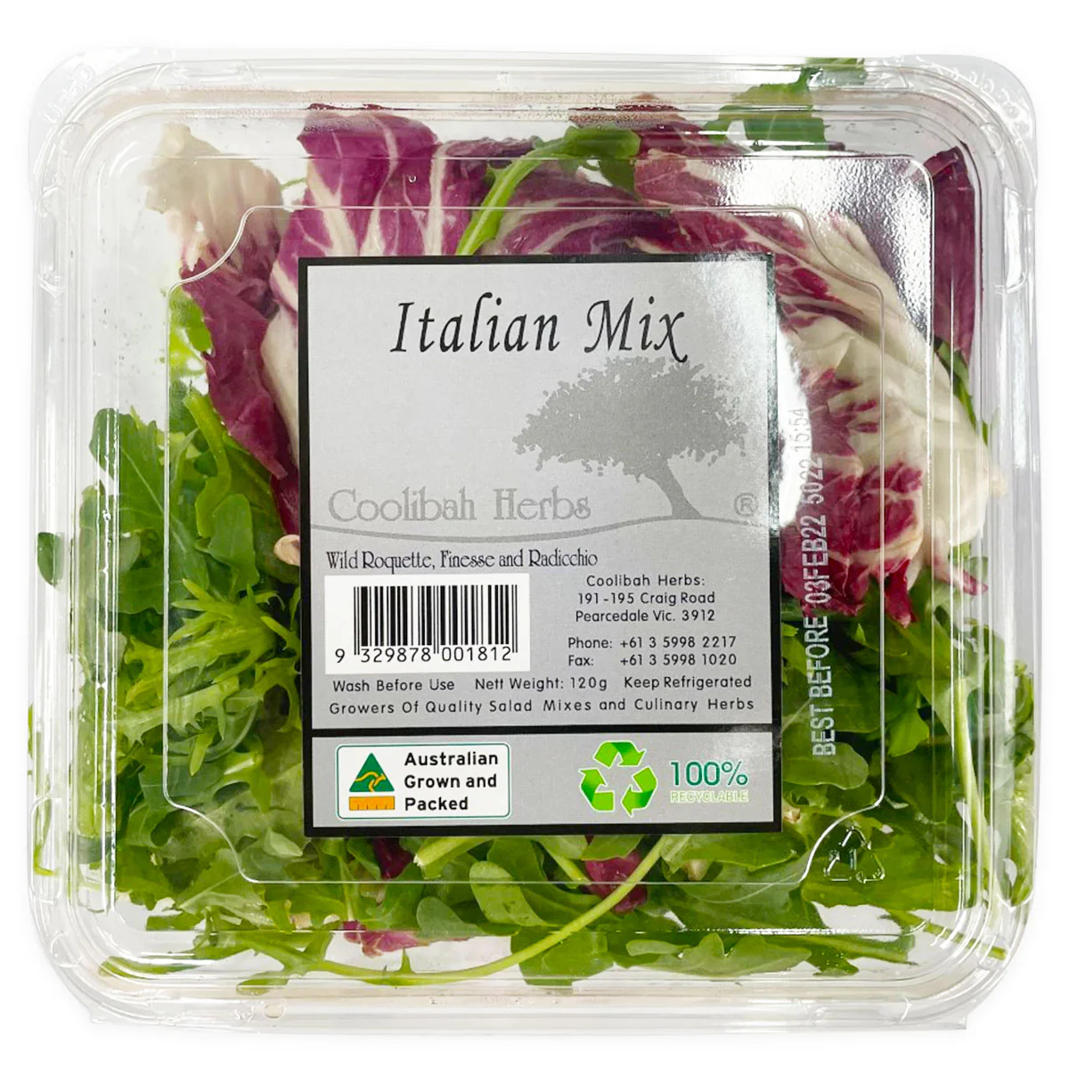 Coolibah Salad Mix Italian 120g