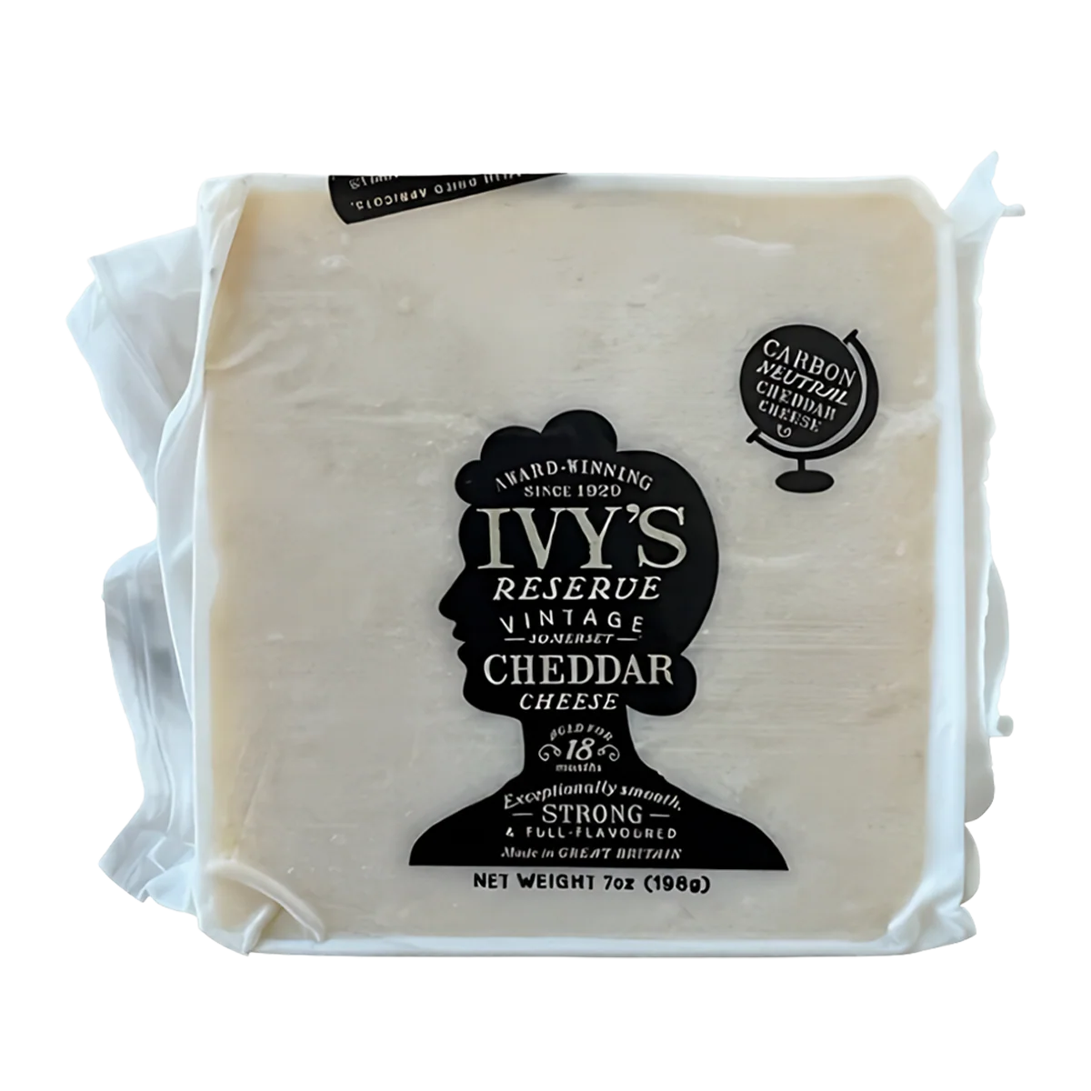 Ivy's Vintage Cheddar Cheese 198g