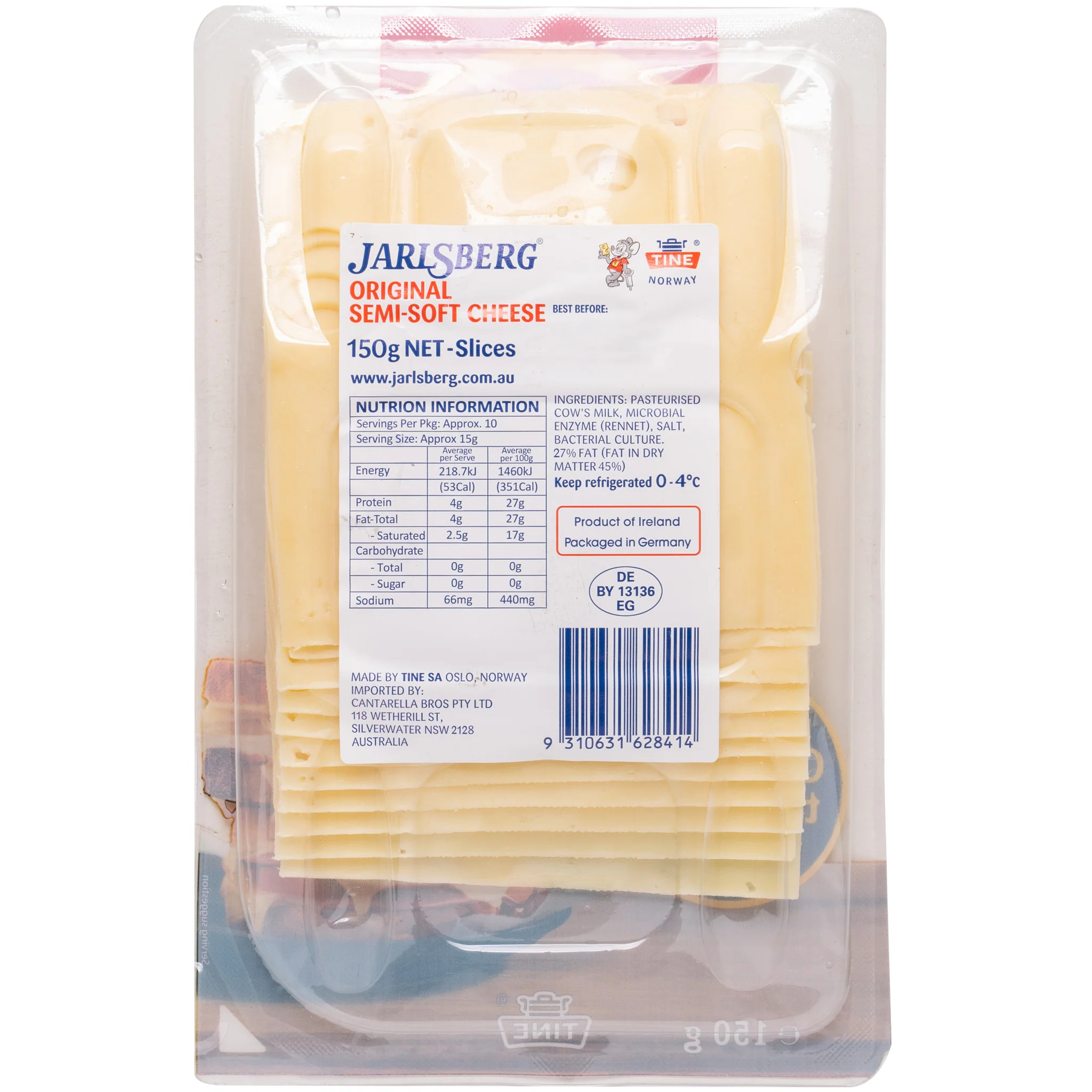 Jarlsberg Cheese Slices 150g - Image 2
