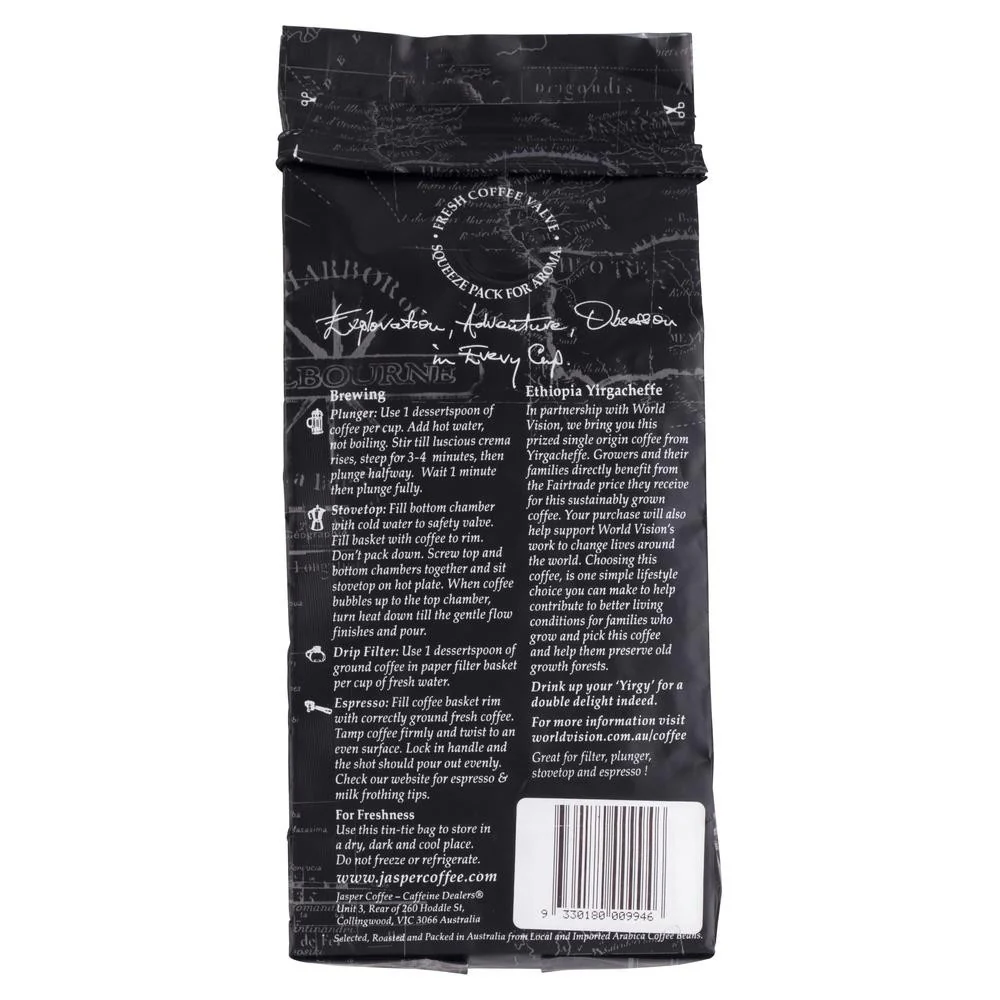 Jasper Coffee Ethiopia Whole Beans 250g - Image 2