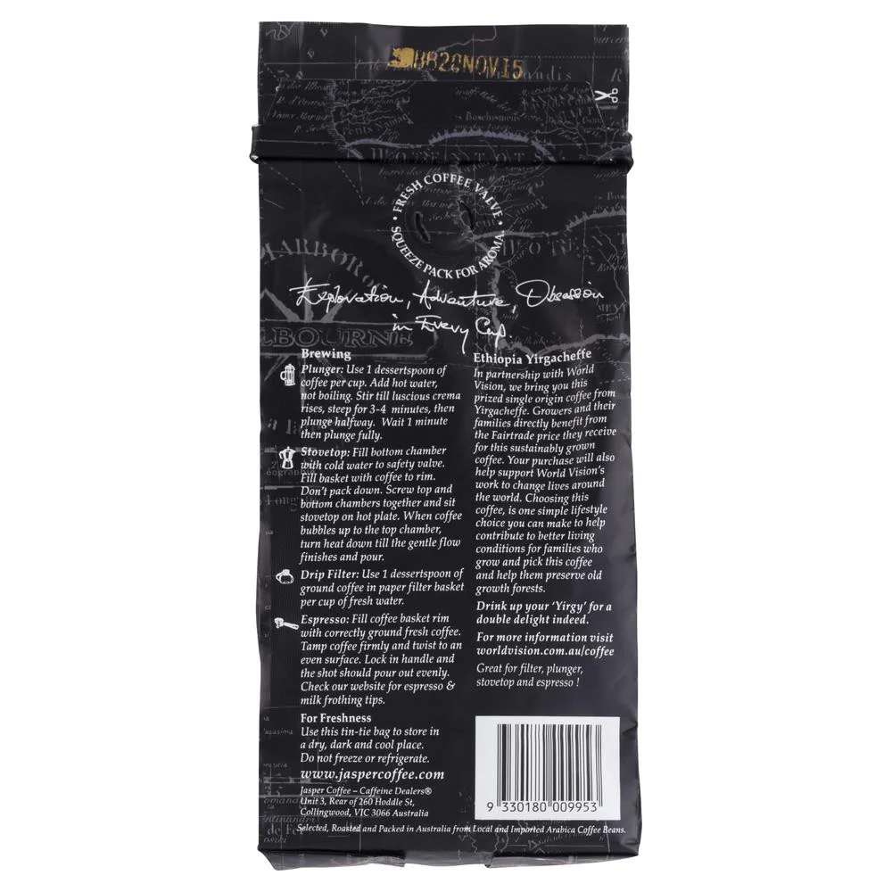 Jasper Coffee Ethiopia Ground Coffee 250g - Image 2