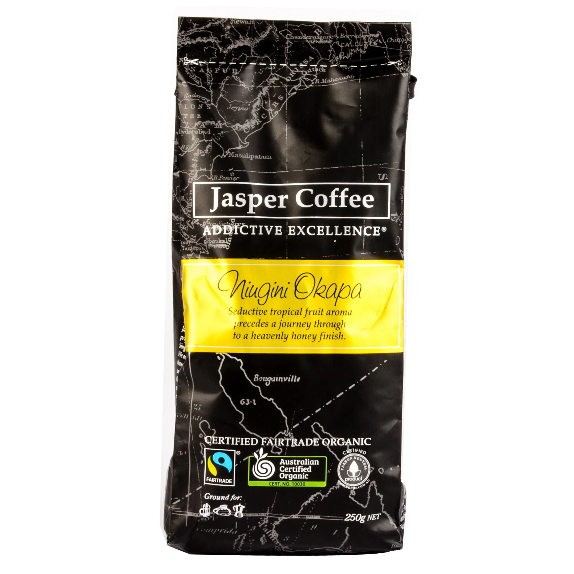 Jasper Coffee Okapa Ground Coffee 250g - Image 2