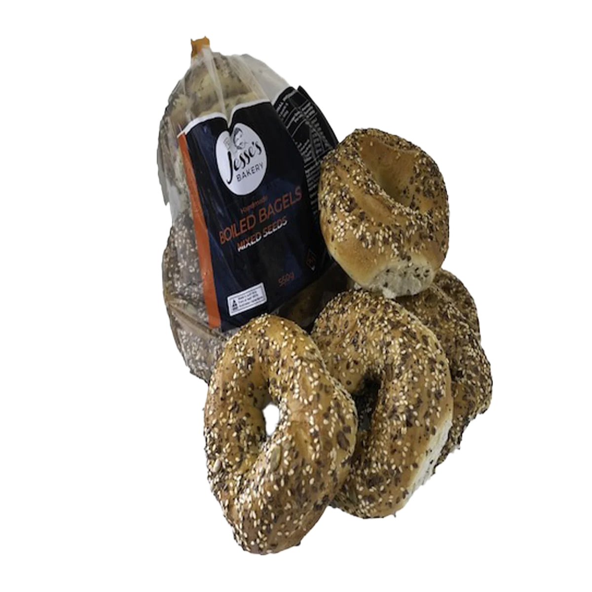 Jesse's Mixed Seeds Bagels 550g