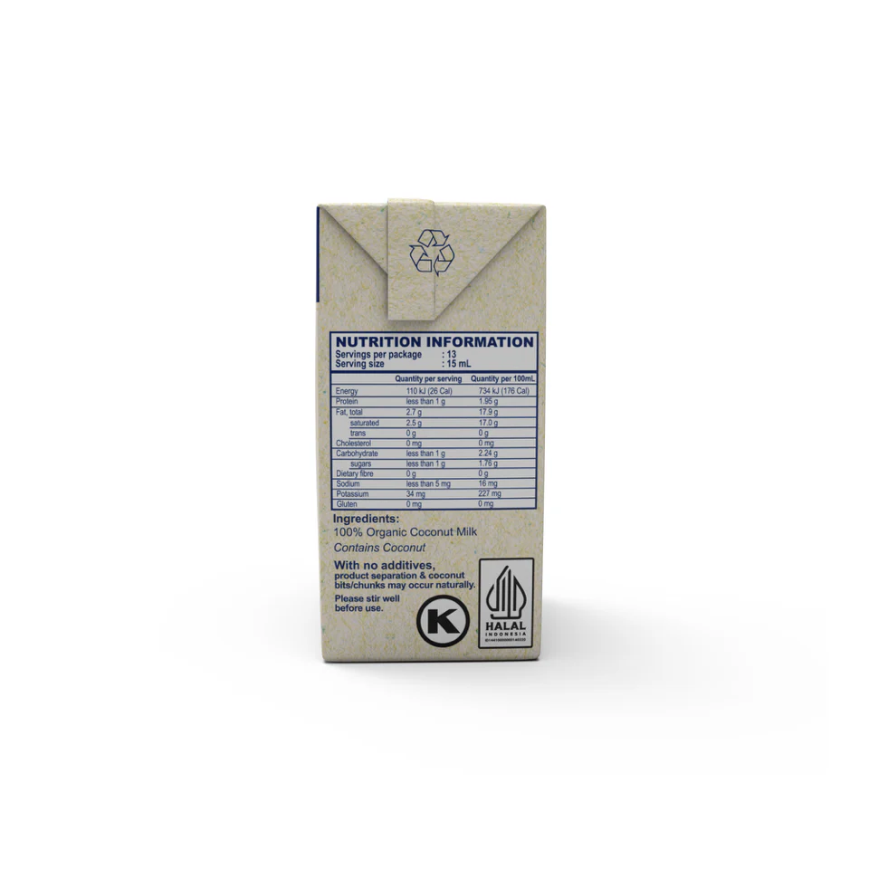 Kara Organic Coconut Milk 200ml - Image 2