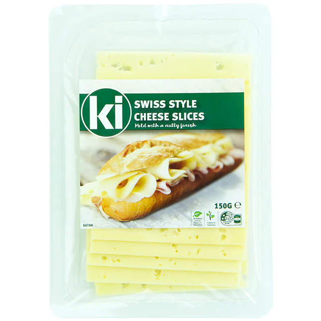 Ki Swiss Cheese Slices 150g