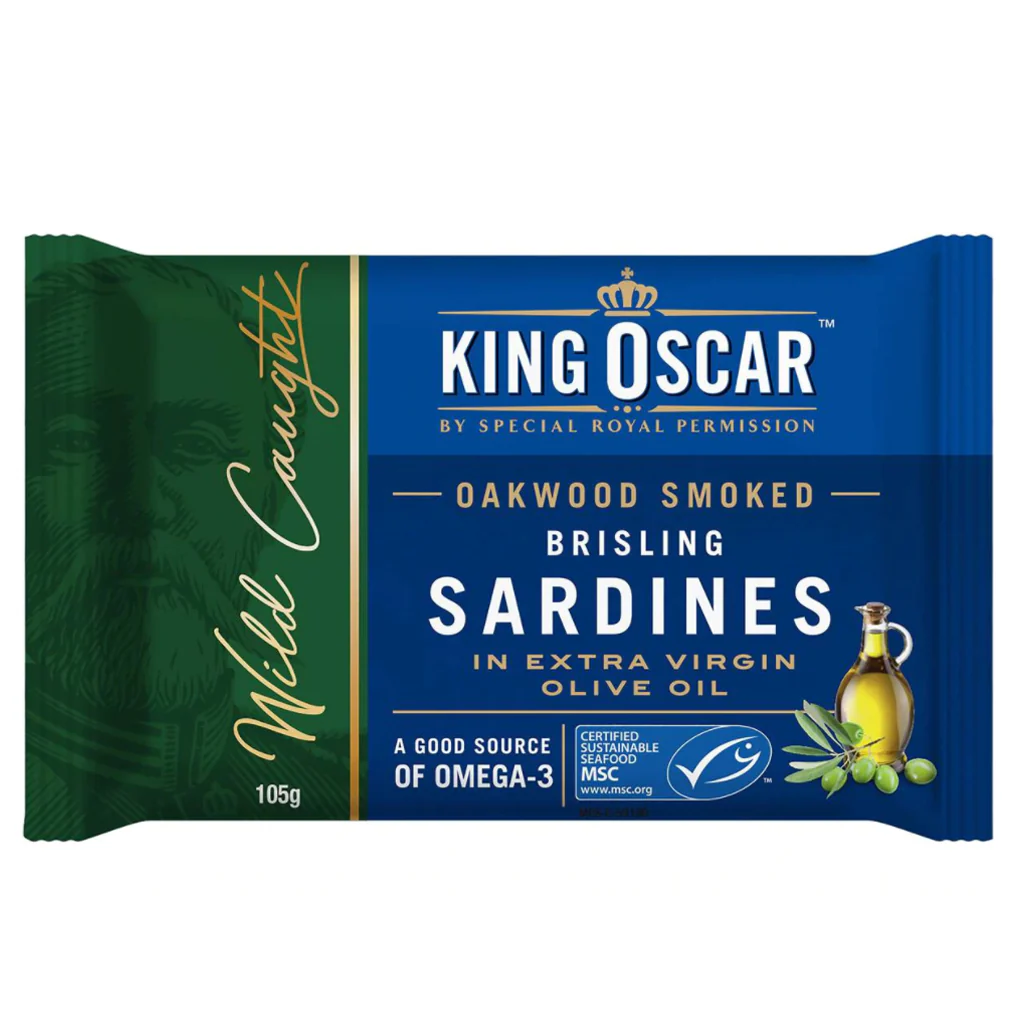 King Oscar Sardines In Extra Virgin Olive Oil 105g