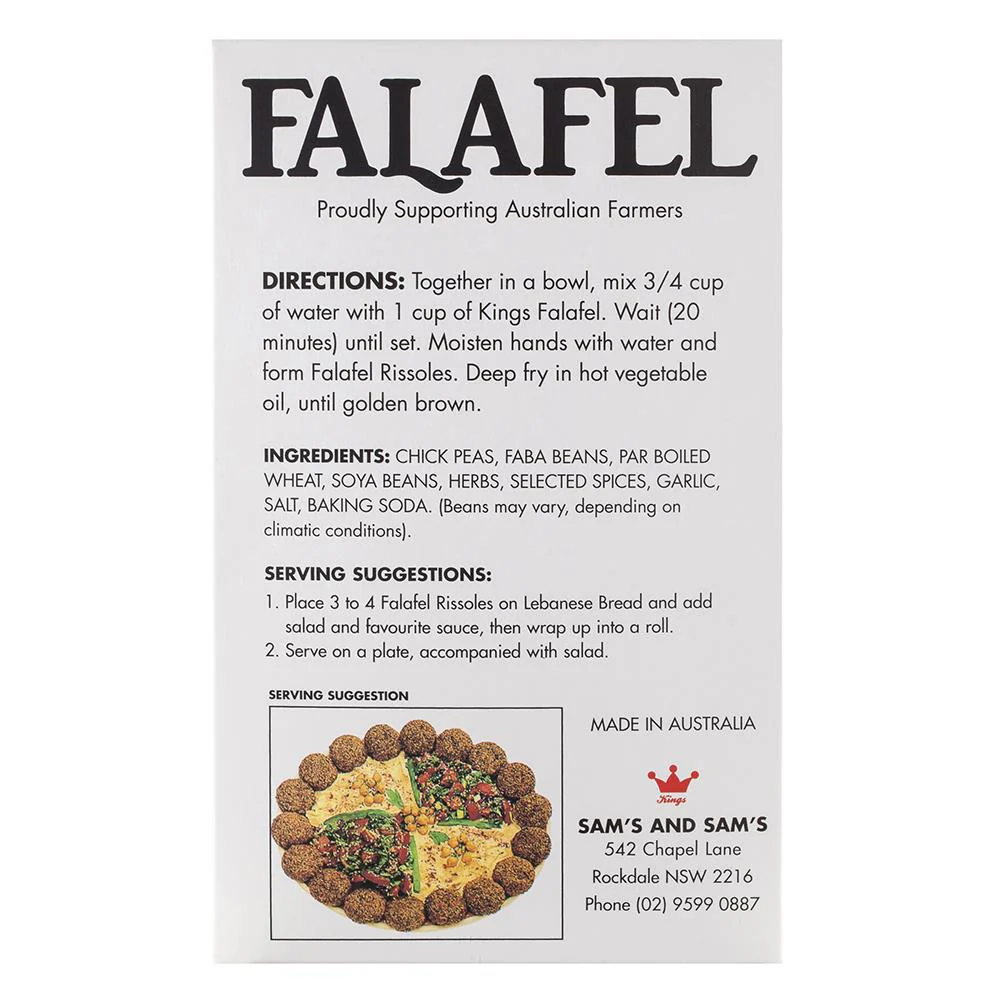 Kings Falafel Mix 1kg - Image 2