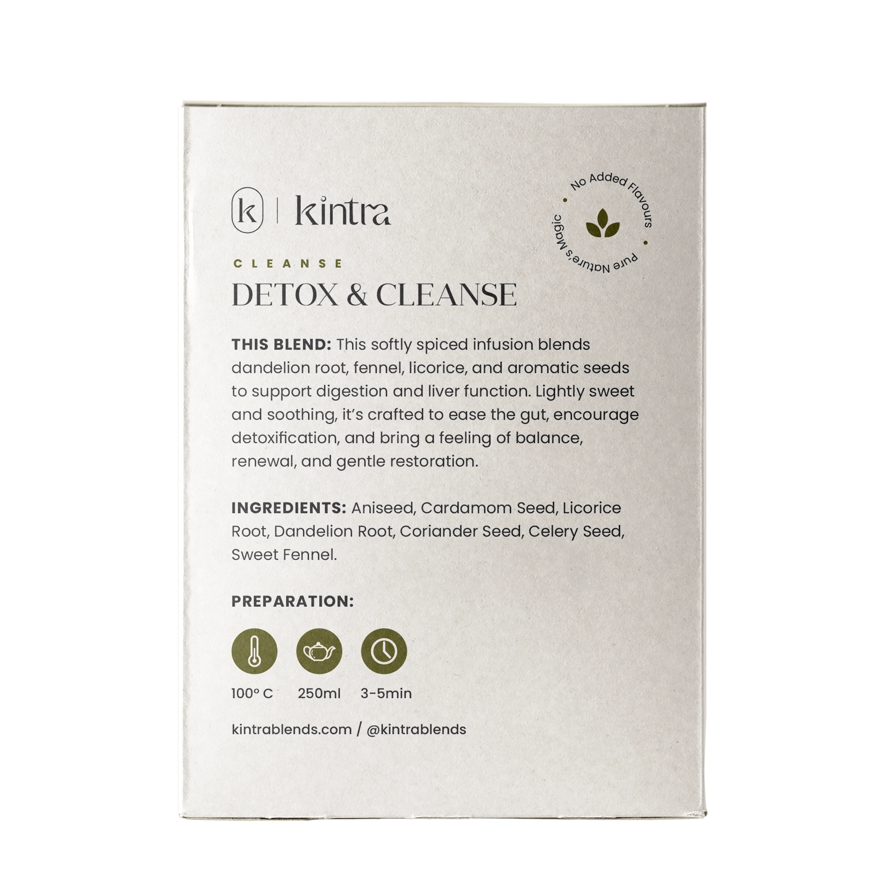Kintra Foods Detox and Cleanse Teabags x25 65g - Image 2