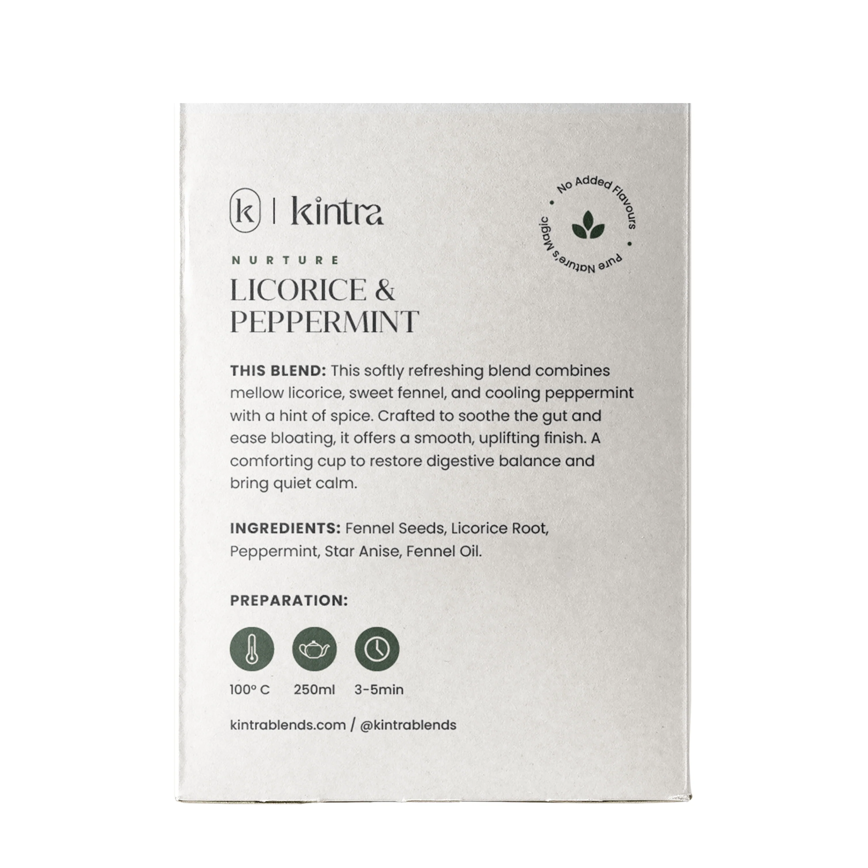 Kintra Foods Licorice and Pepperment Teabags x25 50g - Image 2