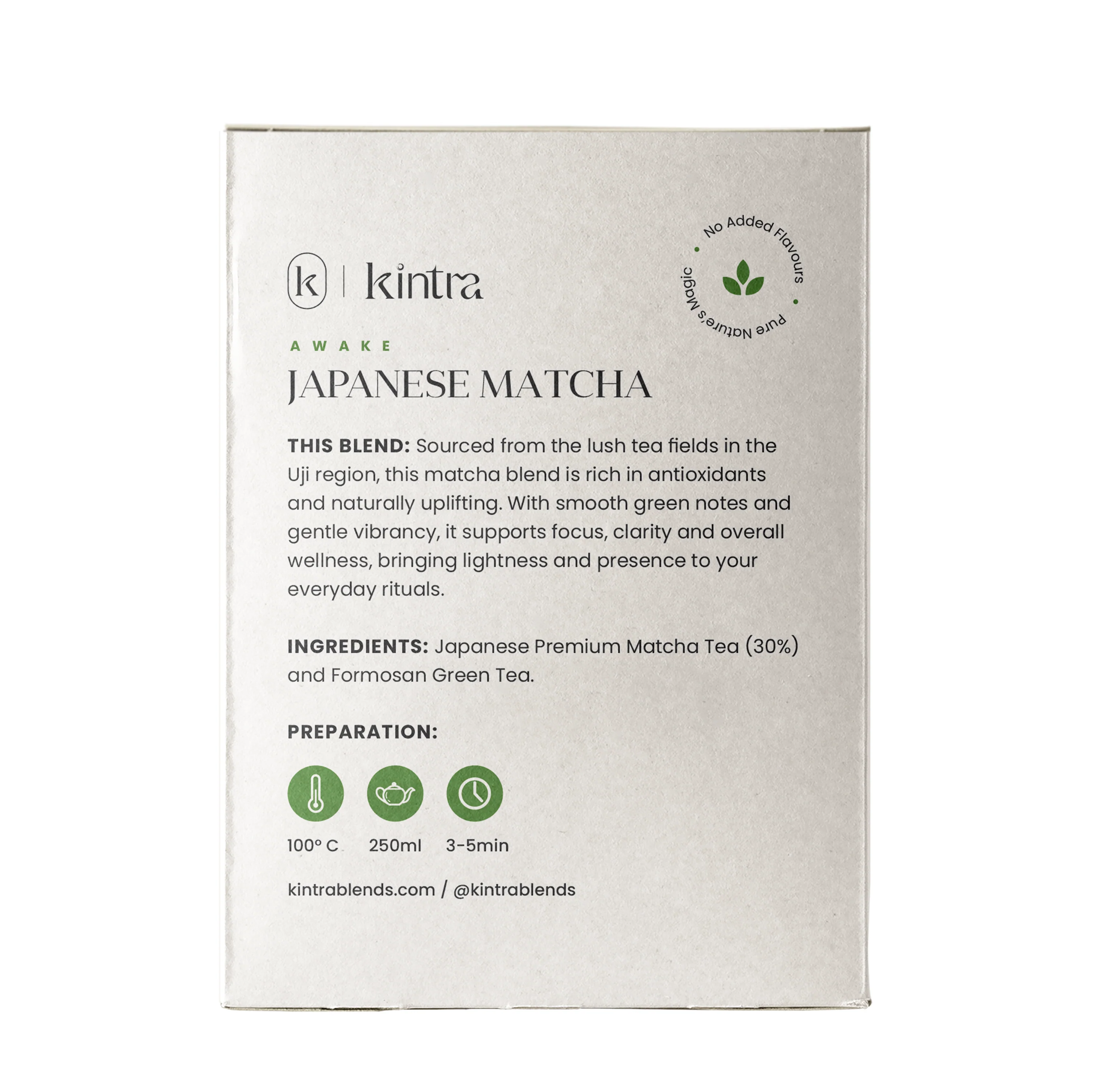 Kintra Foods Matcha Green Tea Blend x25 50g - Image 2